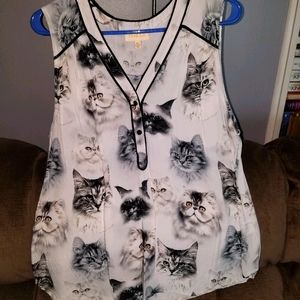 Kitschy Cat Blouse